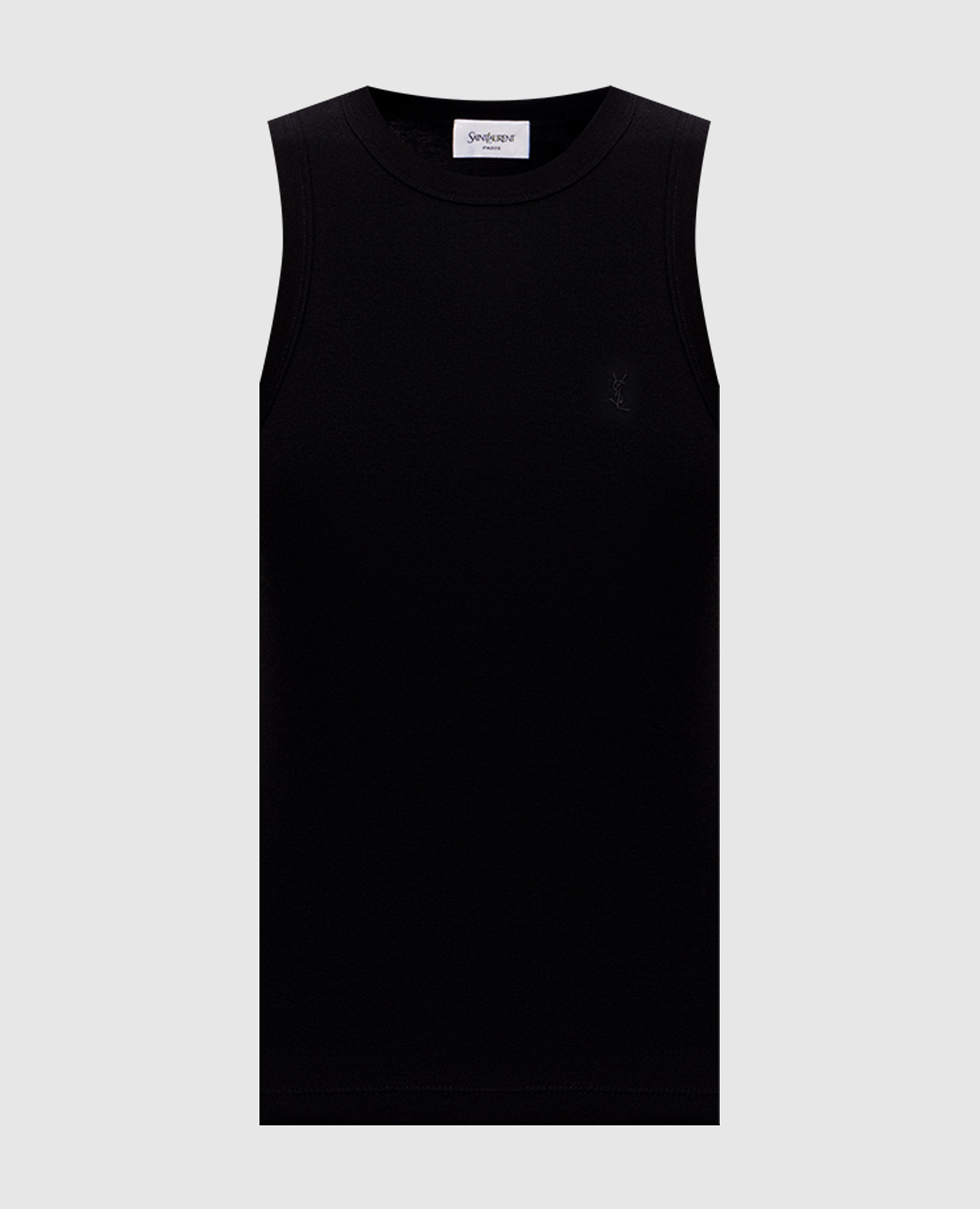 Черная футболка с вышивкой эмблемы