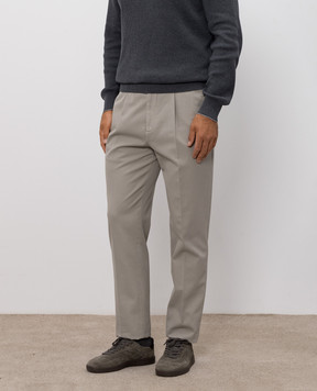Brunello Cucinelli Сірі штани M252DE1450