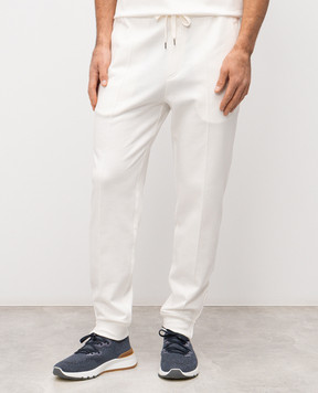 Brunello Cucinelli Белые джогеры MW8633263G