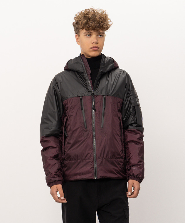 C.P. Company Metropolis Бордовая куртка с принтом LOW023A110467V изображение 3