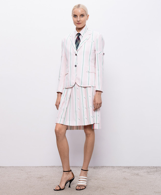 Thom Browne Рожева сорочка без рукавів в смужку FLL222AF1159 зображення 2