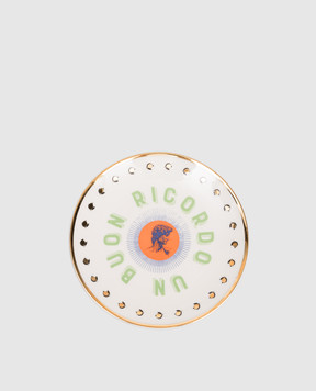 Bitossi Home Біла порцелянова сувенірна тарілка David BEL20106