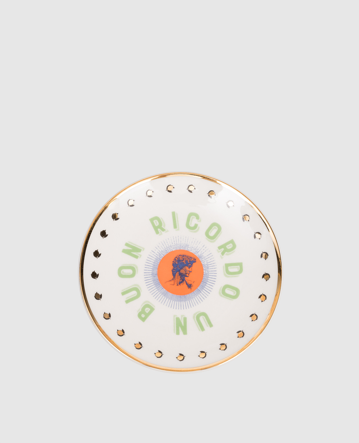 

Белая фарфоровая сувенирная тарелка David, Белый, Сувениры