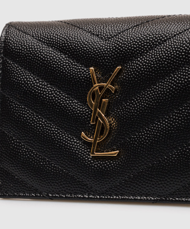 Saint Laurent Черный кожаный портмоне 668290BOWA1 изображение 4