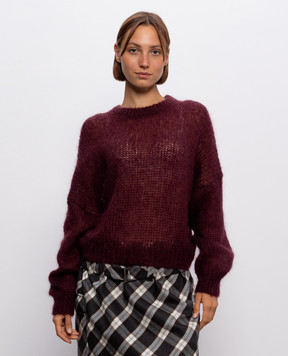 Brunello Cucinelli Бордовый свитер с шерстью MLC349300P