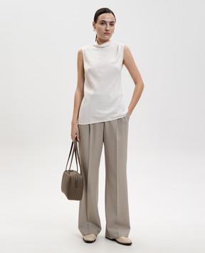 PROENZA SCHOULER Білий топ Taryn у візерунок WL2614615BY347