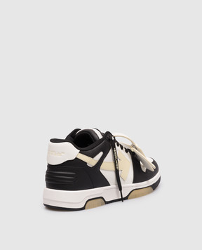 Off-White Белые кожаные кроссовки Out Of Office с логотипом OMIA189S26LEA008