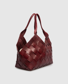 Dragon Бордовая кожаная сумка Castello DGS68111