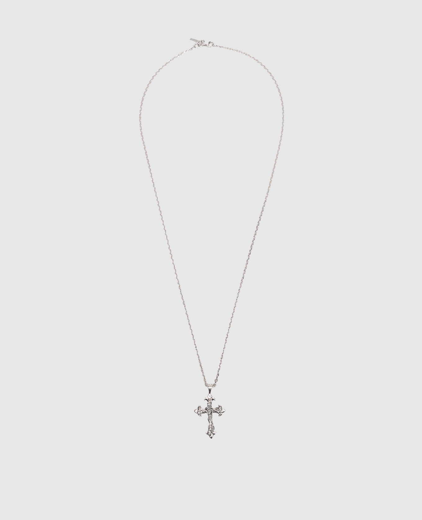 Серебряная цепочка с крестиком Fleury
