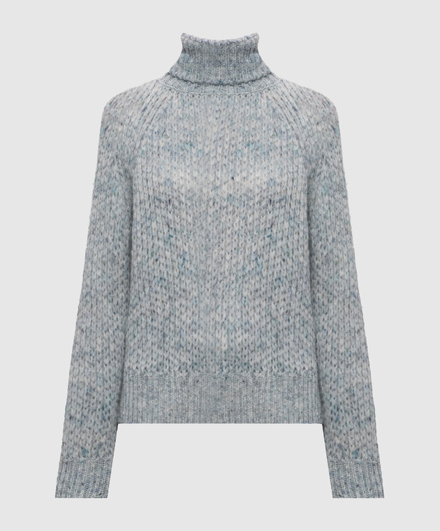 Ermanno Scervino Life Голубой свитер с шерстью альпаки D494M502IJT