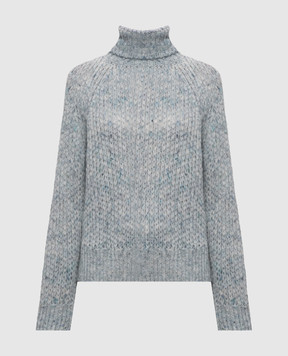 Ermanno Scervino Life Голубой свитер с шерстью альпаки D494M502IJT