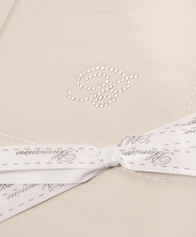 Blumarine Home Комплект постільної білизни Lory бежевого кольору з кристалами Swarovski LORYW0000250011 зображення 2