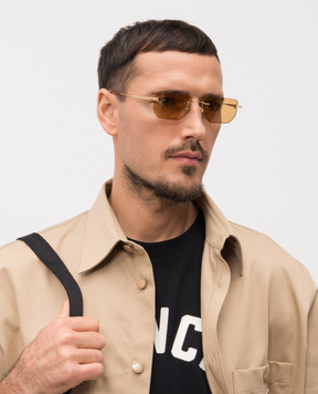 Tom Ford Золотисті сонцезахисні окуляри ETHAN FT1355