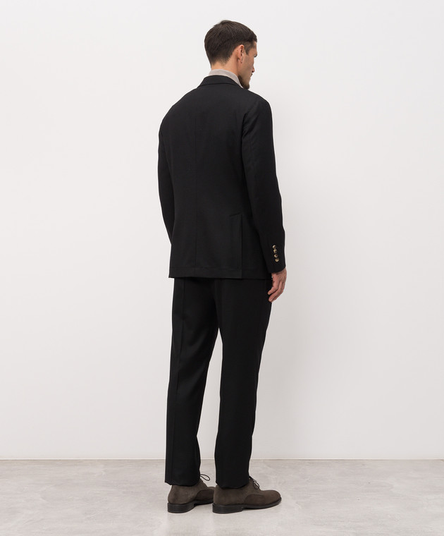 Brunello Cucinelli Чорний костюм з вовни ME226LDTH зображення 4