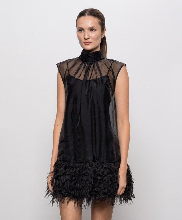 Simkhai Черное платье Shirya 6261028TF изображение 3