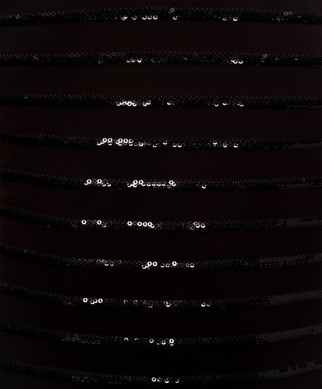 Brunello Cucinelli Темно-коричневый купальник с пайетками MQ965VL179 изображение 5