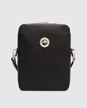 Stefano Ricci Чорна шкіряна сумка з емблемою у вигляді голови орла ND233GTPRE