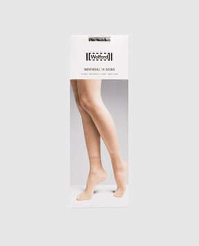 Wolford Чорні шкарпетки INDIVIDUAL 10 den 41260