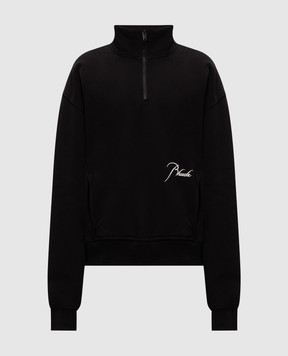 Rhude Черный свитшот с молнией RHPF26ST05012