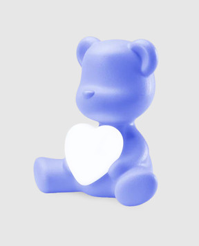 Qeeboo Блакитна настільна лампа Teddy Love XS 25005LB