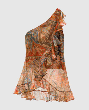 Etro Топ із шовку на одне плече WRJA016699SA1R9