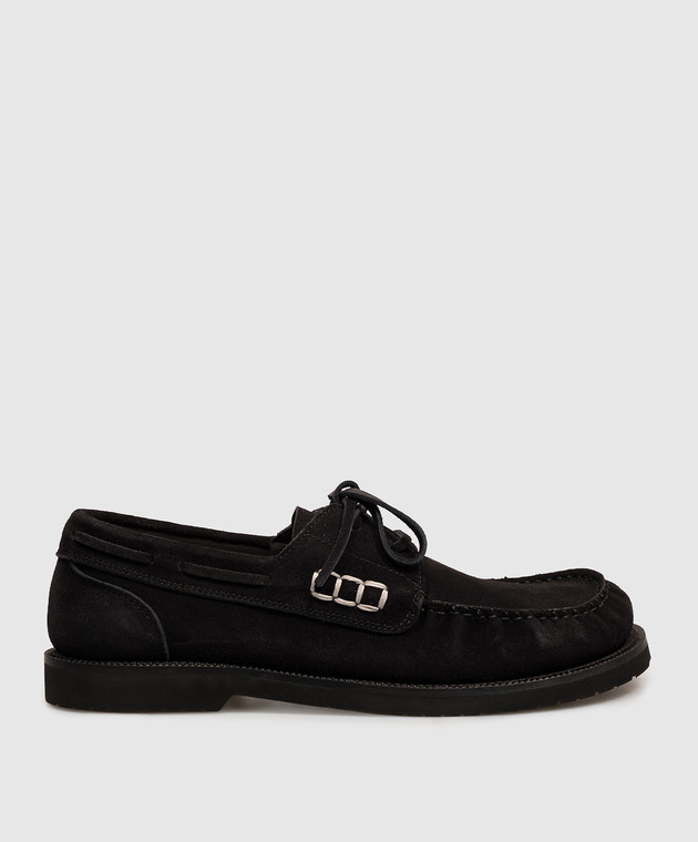 JW Anderson Чорні замшеві топсайдери MO0009LA0416