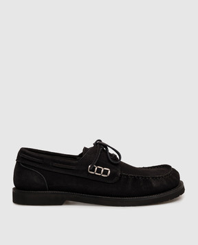 JW Anderson Чорні замшеві топсайдери MO0009LA0416