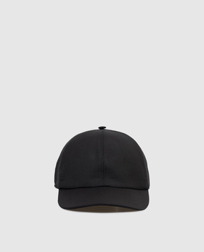 CAPOBIANCO Чорна кепка з вовни 20MC1UN00