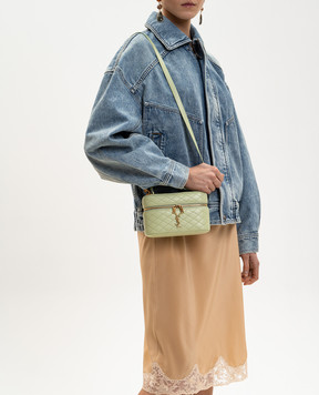 Saint Laurent Зелена шкіряна сумка GABY 7667311EL07