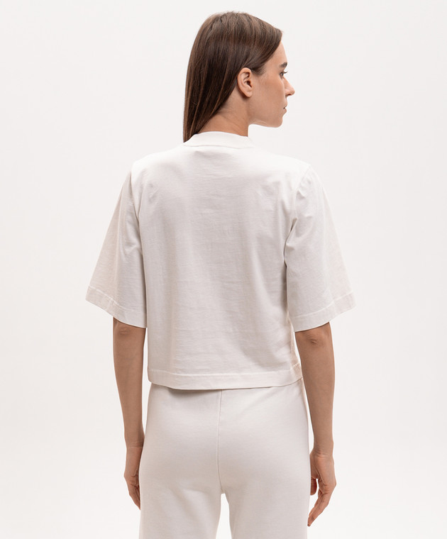 Palm Angels Белая футболка PWAA079S26JER005 изображение 4