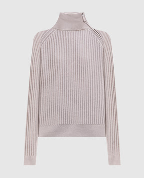 Allude Бежевий светр з вовни та кашеміру з блискавкою 26517621