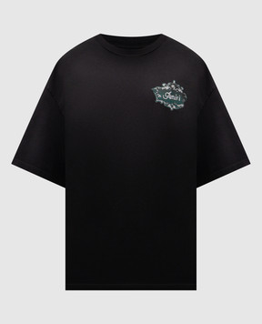 AMIRI Чорна футболка з вінтажним ефектом AMTOJR1058