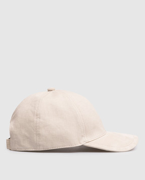 Brett Johnson Бежевая комбинированная кепка с эмблемой SS26CAP1S108SAN