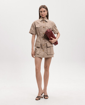 Balmain Бежевое платье GF0R7480CG65