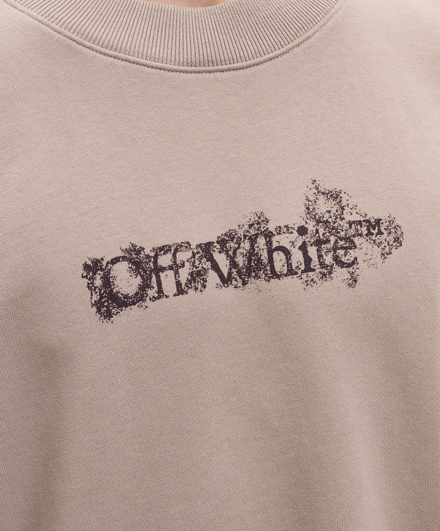 Off-White Бордовий світшот Heraldic Arrow 44MBA054S26F003 зображення 5