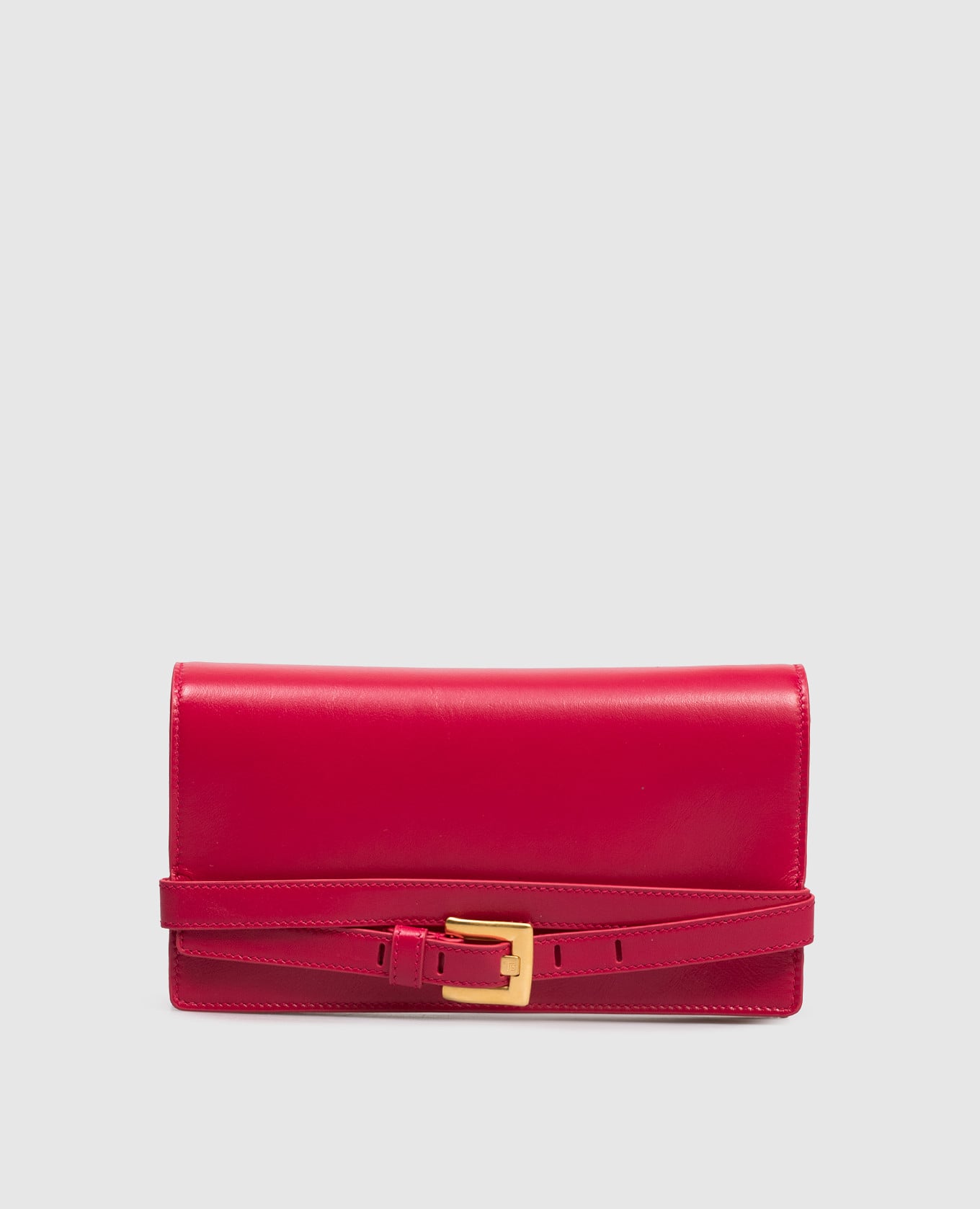 Розовый кожаный клатч Shuffle