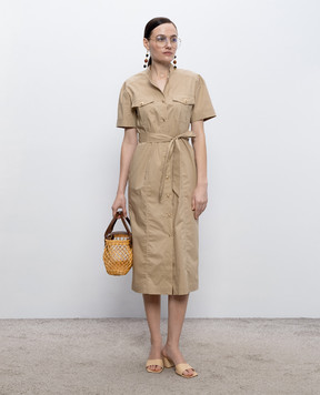 Twinset Бежева сукня-сорочка 261TT2236