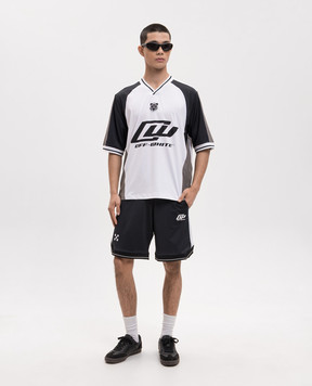 Off-White Біла футболка з перфорацією 44MAD013S26J003