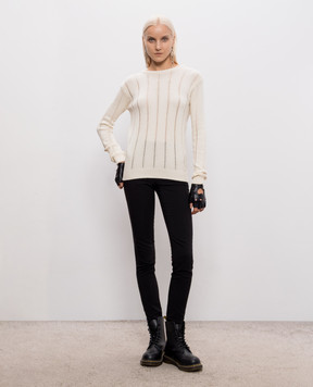Ann Demeulemeester Джемпер Nese кольору айворі з кашеміром B0014316KN085