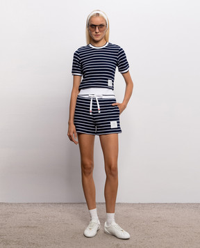 Thom Browne Синій топ в смужку FJS228AJ0268