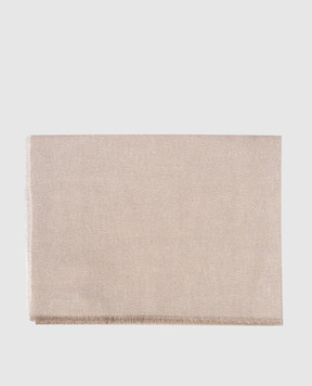 Peserico Сірий шарф з люрексом A31538C0CC752