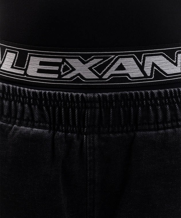 Alexander Wang Черные джинсы с эффектом наложения слоев UDC4264302 изображение 5