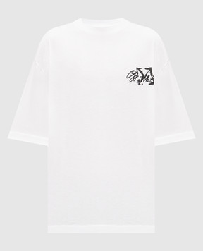 Off-White Біла футболка Stroke 2 Arrow 44MAA120F26J00H
