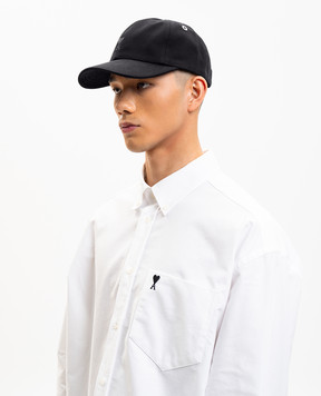 Ami Paris Черная кепка с вышивкой эмблемы UCP265AW0041