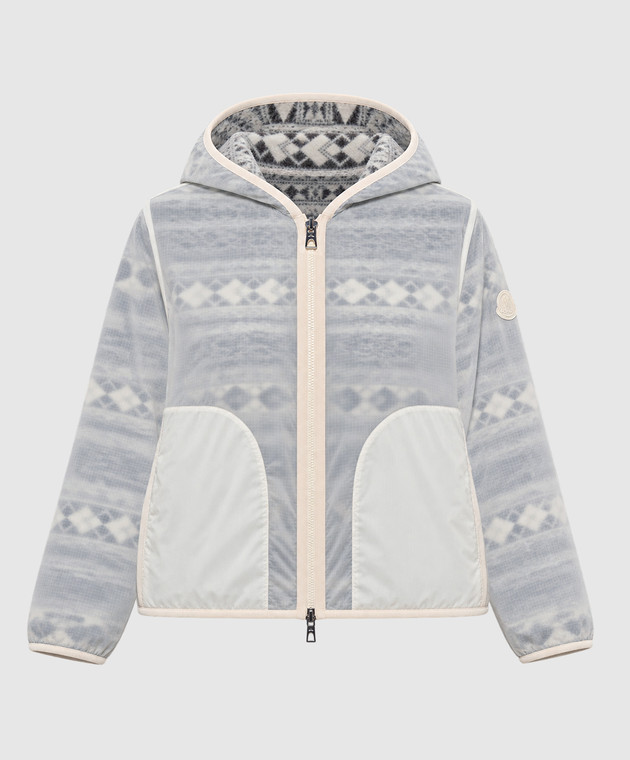Moncler Двостороння куртка кольору айворі з вовною L20939B00063N0464