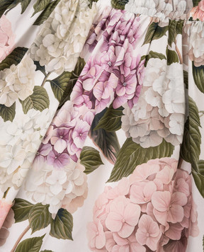 Dolce&Gabbana Дитяча біла сукня в квітковий принт L2JDAUG7PQP