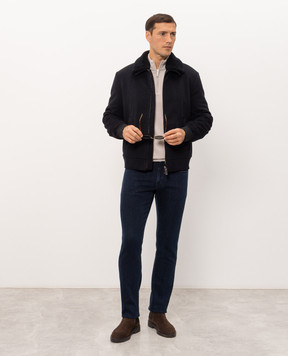 Cashmere&Whiskey Бежевий джемпер з вовни, шовку та кашеміру 477