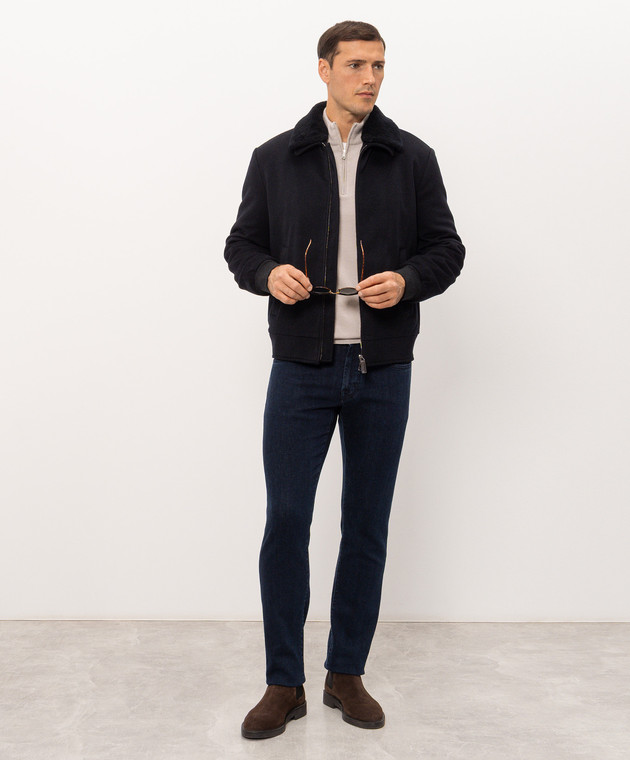 Cashmere&Whiskey Бежевий джемпер з вовни, шовку та кашеміру 477 зображення 2