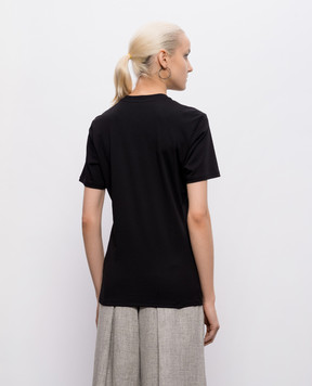 Intoca Чорна футболка з бавовни DIOSBASICPOUD442