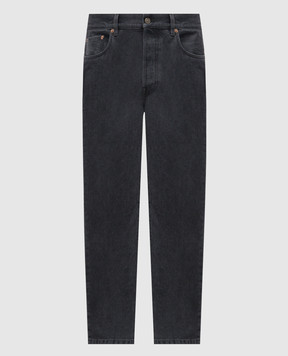 Valentino Сірі джинси з патчем логотипа 8V3DE14CB4A